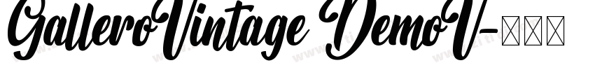 GalleroVintage DemoV字体转换